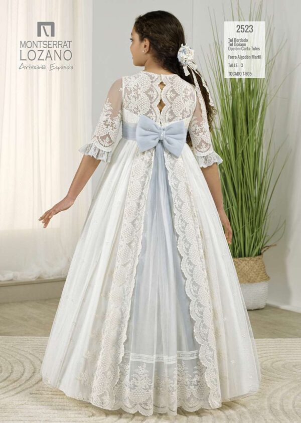 vestido Montserrat Lozano 2523 talla 7 - Imagen 2
