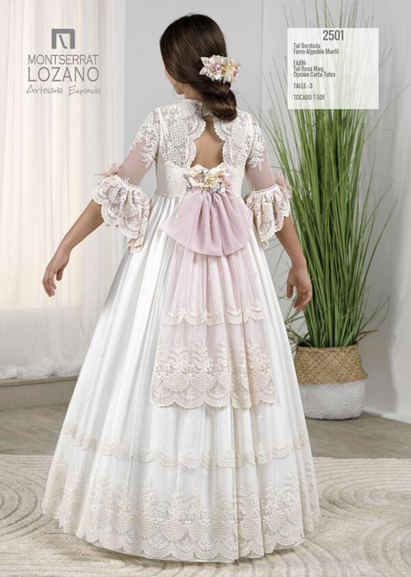 VESTIDO MONTSERRAT LOZANO 2501 Talla 9 - Imagen 2