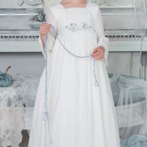 VESTIDO COMUNIÓN MERCEDES DE ALBA MODELÓ PASTELITO