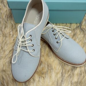 zapato Blucher ceremonia lino celeste talla 35