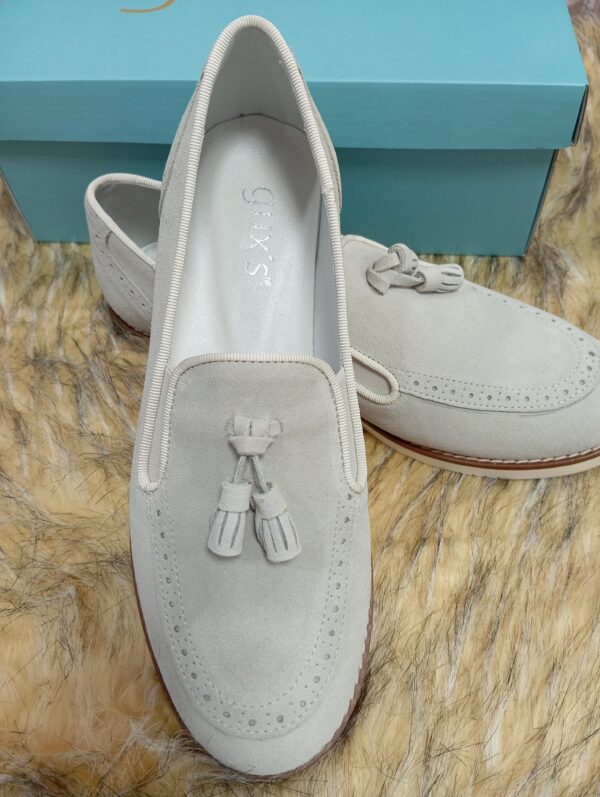 Mocasín  serraje beige(claro) N37