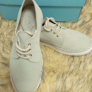 Zapatilla ceremonia GUX`S serraje beige