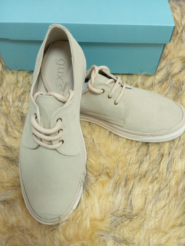 Zapatilla ceremonia GUX`S serraje beige