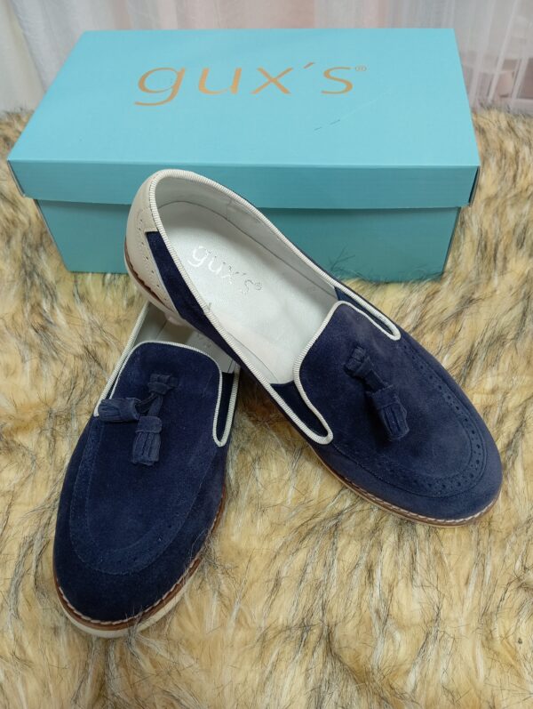 Mocasín borla serraje atlántico Gux's  ( marino)  N36