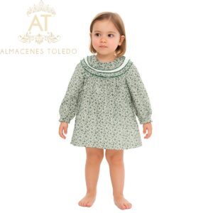 vestido tono verde babyfer